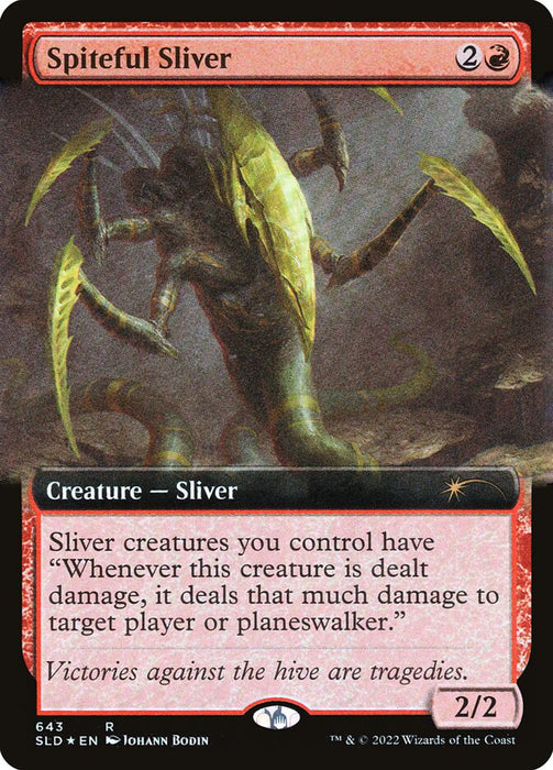 Spiteful Sliver - Extended Art (Foil)