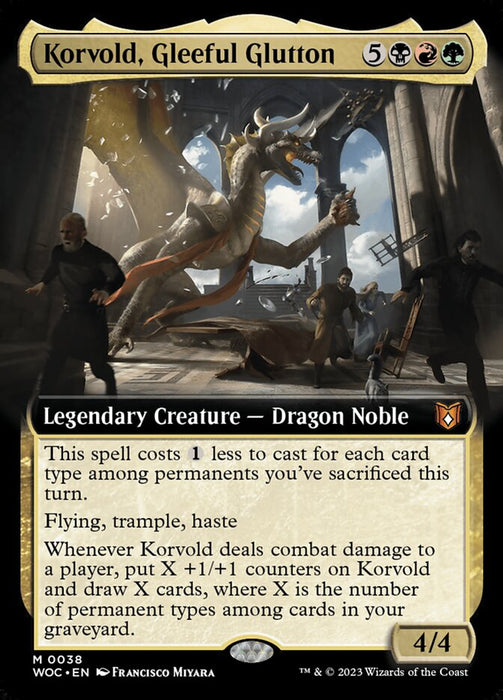 Korvold, Gleeful Glutton - Extended Art- Legendary (Foil)