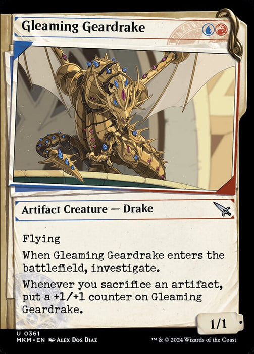 Gleaming Geardrake - Showcase (Foil)