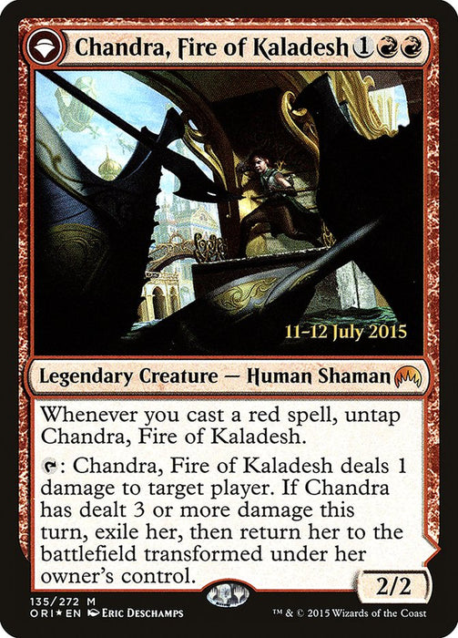 Chandra, Fire of Kaladesh // Chandra, Roaring Flame  - Originpwdfc (Foil)