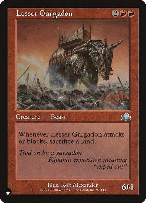 Lesser Gargadon - Retro Frame