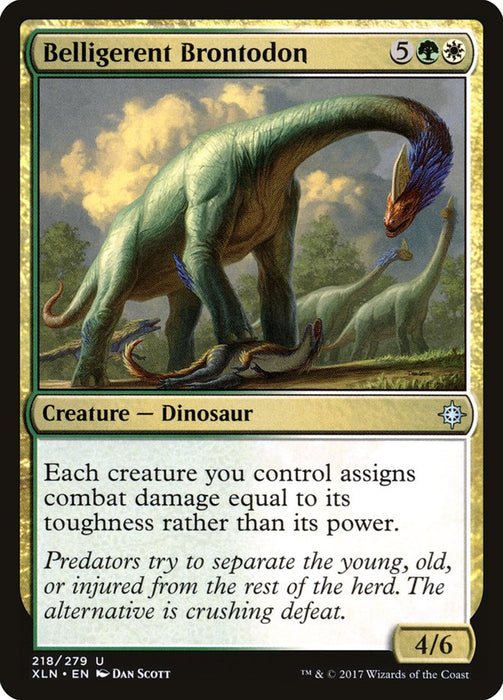 Belligerent Brontodon  (Foil)