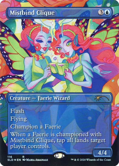 Mistbind Clique - Borderless - Full Art - Inverted (Foil)