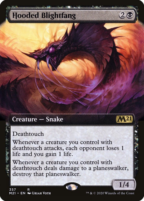 Hooded Blightfang  - Extended Art