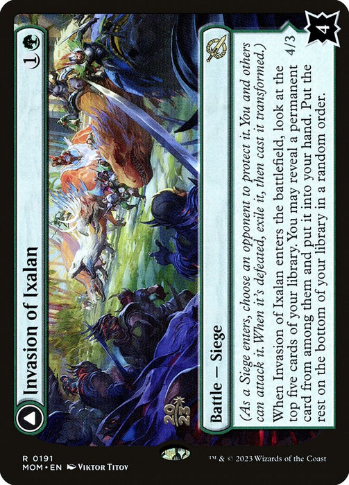 Invasion of Ixalan // Belligerent Regisaur (Foil)