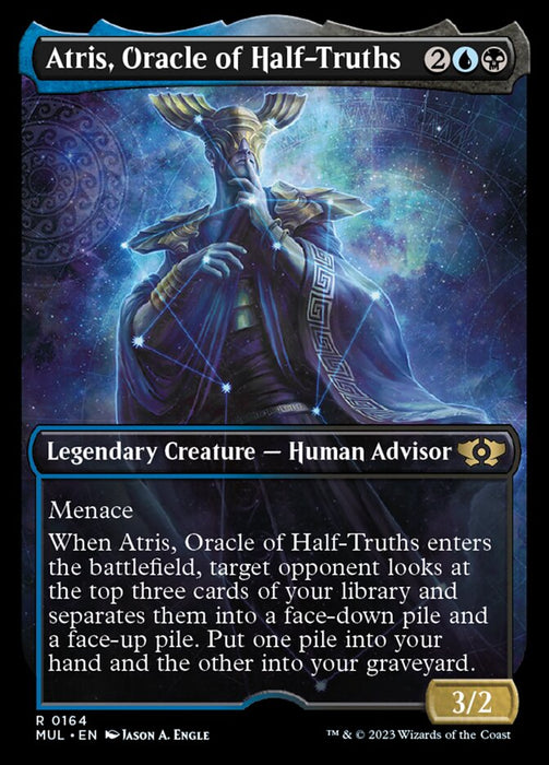 Atris, Oracle of Half-Truths - Legendary- Showcase- Inverted (Foil)