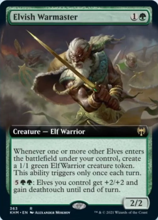 Elvish Warmaster  - Extended Art