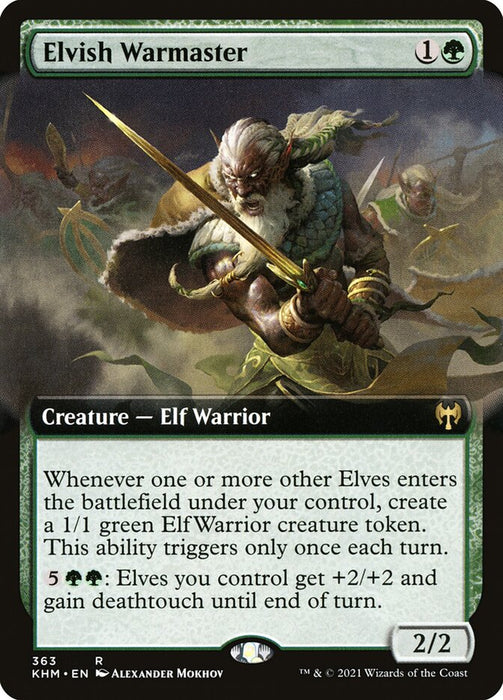 Elvish Warmaster  - Extended Art (Foil)