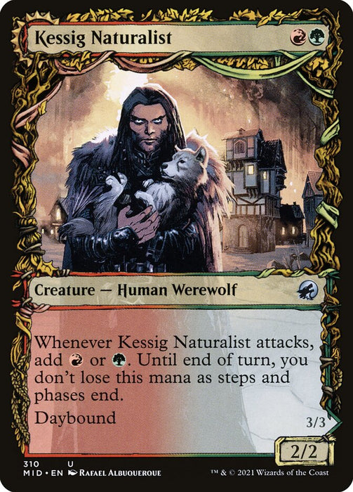 Kessig Naturalist // Lord of the Ulvenwald  - Showcase - Sunmoondfc (Foil)