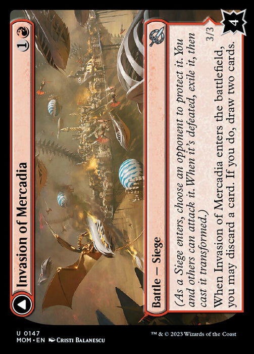 Invasion of Mercadia // Kyren Flamewright (Foil)