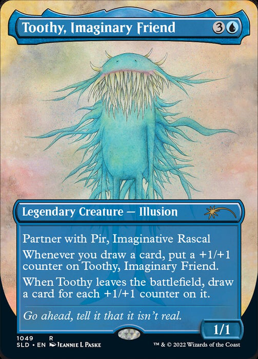 Toothy, Imaginary Friend - Borderless - Full Art - Legendary- Inverted