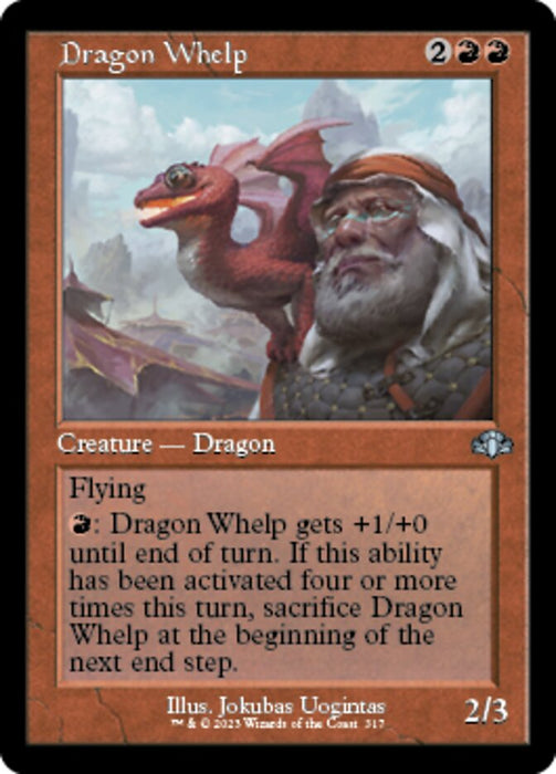 Dragon Whelp - Retro Frame (Foil)