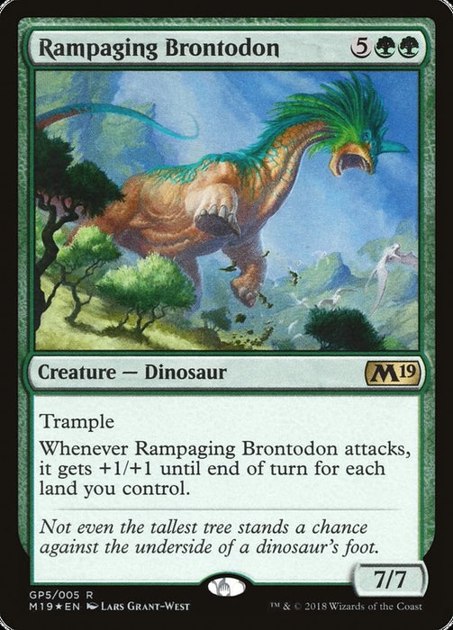 Rampaging Brontodon  (Foil)