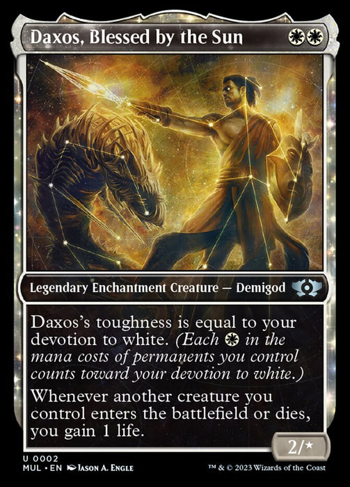 Daxos, Blessed by the Sun - Legendary- Showcase- Inverted (Foil)
