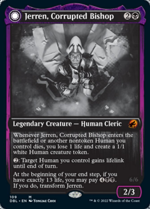 Jerren, Corrupted Bishop // Ormendahl, the Corrupter  - Legendary - Inverted (Foil)