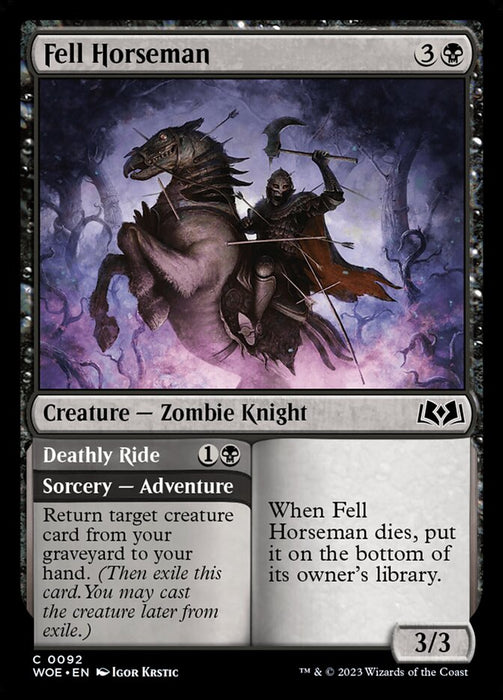 Fell Horseman // Deathly Ride (Foil)