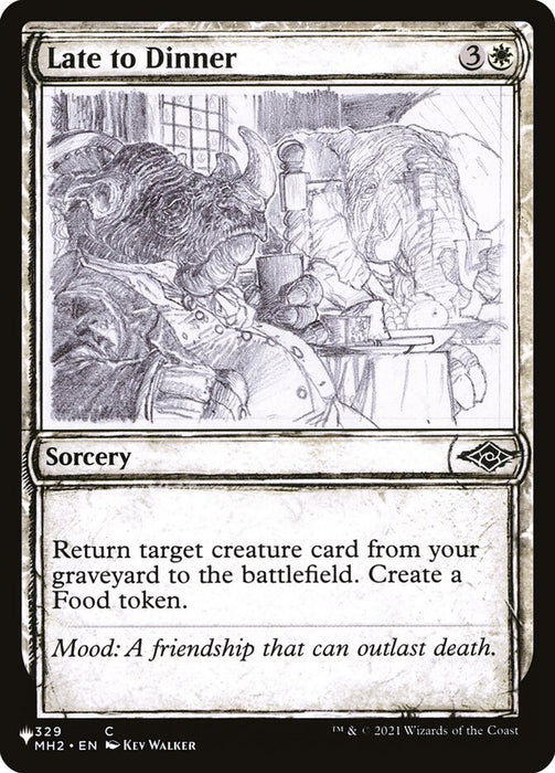 Late to Dinner - Showcase