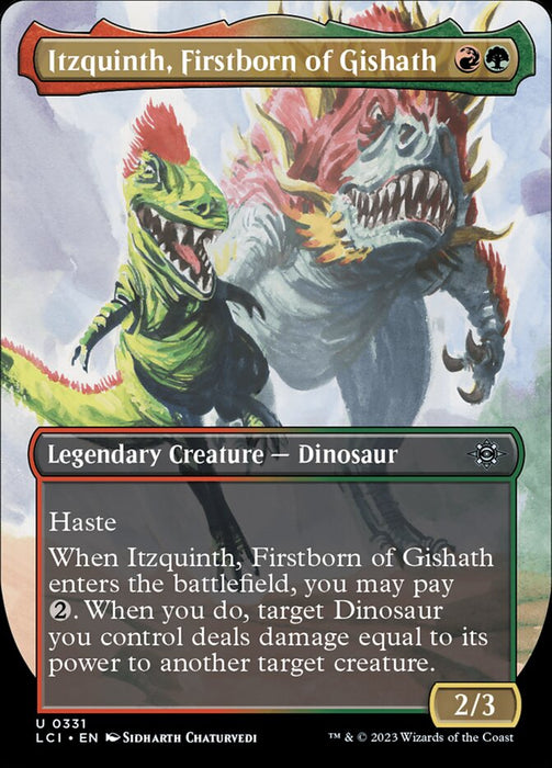 Itzquinth, Firstborn of Gishath - Borderless - Legendary (Foil)