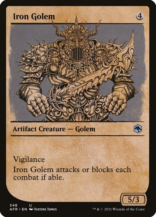 Iron Golem  - Showcase (Foil)
