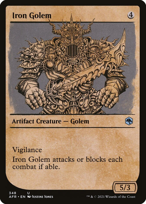 Iron Golem  - Showcase (Foil)