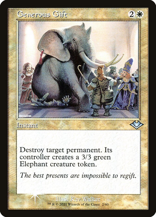 Generous Gift - Retro Frame  (Foil)