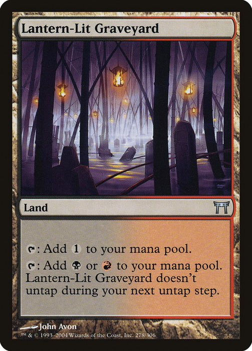Lantern-Lit Graveyard  (Foil)