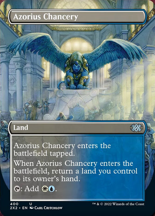 Azorius Chancery - Borderless  - Inverted