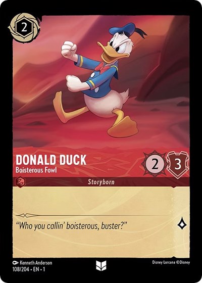Donald Duck - Boisterous Fowl - Foil