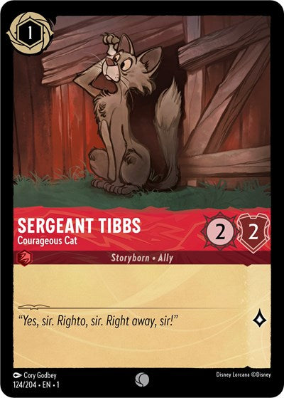 Sergeant Tibbs - Courageous Cat - Foil