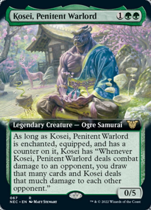 Kosei, Penitent Warlord  - Extended Art - Legendary