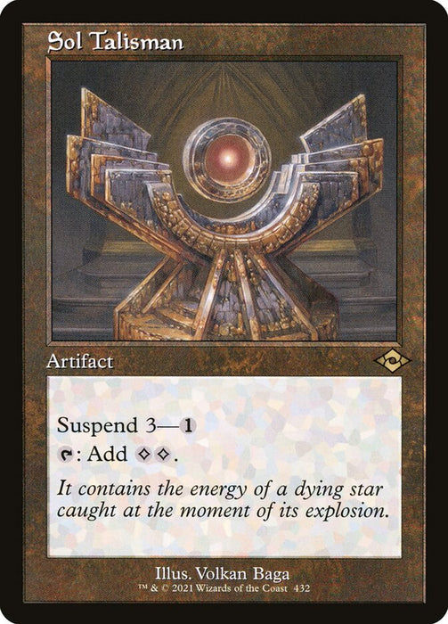 Sol Talisman - Retro Frame  (Foil)