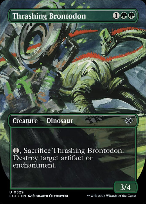 Thrashing Brontodon - Borderless (Foil)