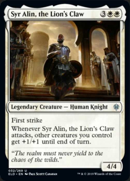 Syr Alin, the Lion's Claw - Legendary