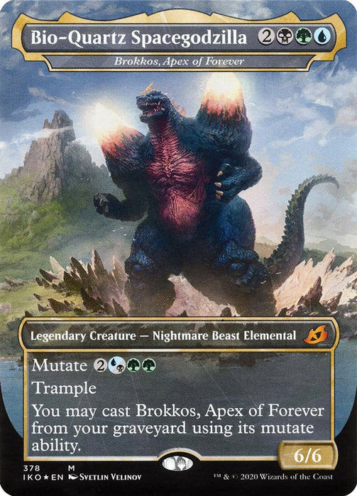 Bio-Quartz Spacegodzilla - Brokkos, Apex of Forever - Borderless  - Legendary (Foil)