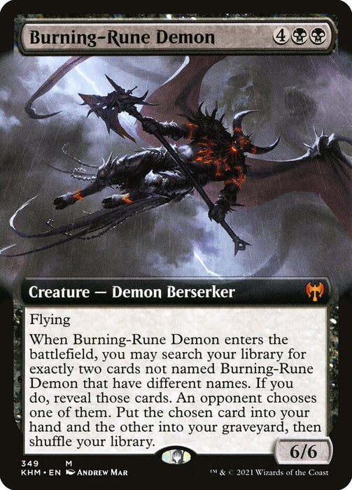 Burning-Rune Demon  - Extended Art (Foil)
