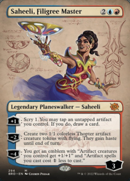 Saheeli, Filigree Master - Borderless