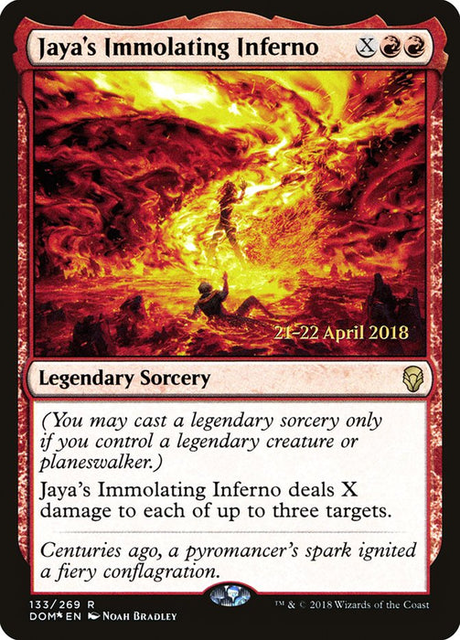 Jaya's Immolating Inferno  - Legendary (Foil)