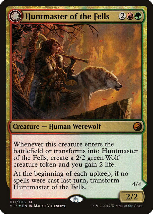 Huntmaster of the Fells // Ravager of the Fells  - Sunmoondfc (Foil)