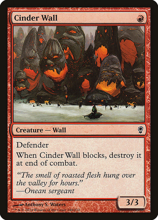 Cinder Wall  (Foil)