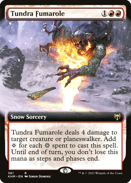 Tundra Fumarole - Extended Art- Snow (Foil)