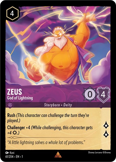Zeus - God of Lightning - Foil