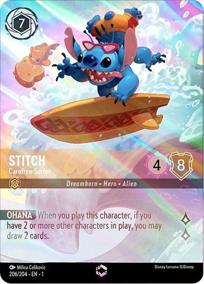 Stitch - Carefree Surfer - Enchanted