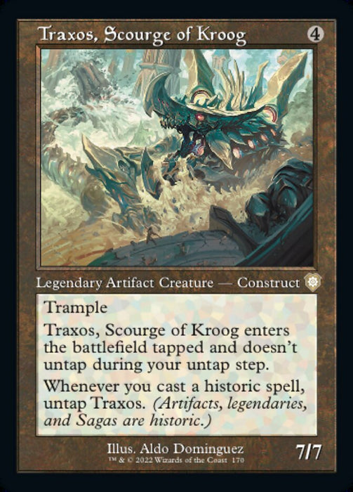 Traxos, Scourge of Kroog - Retro Frame - Legendary