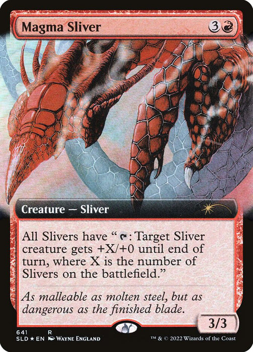 Magma Sliver - Extended Art (Foil)