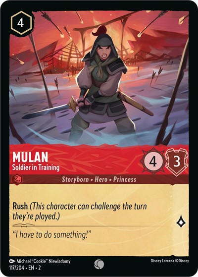 Mulan - Soldier in Training - Foil