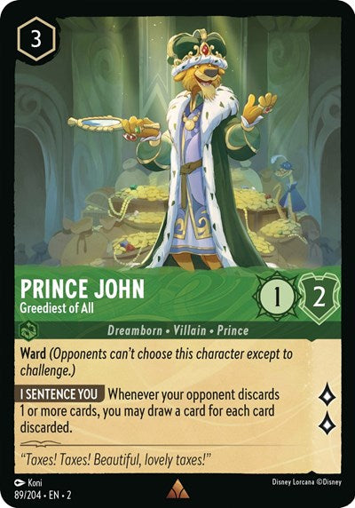 Prince John - Greediest of All - Foil