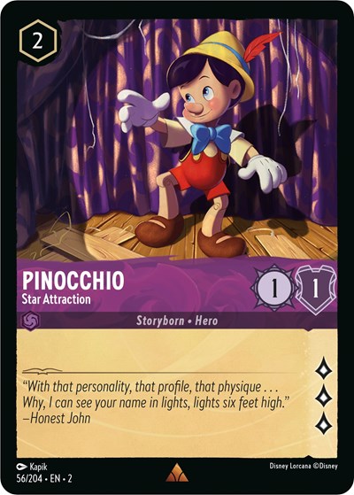 Pinocchio - Star Attraction - Foil