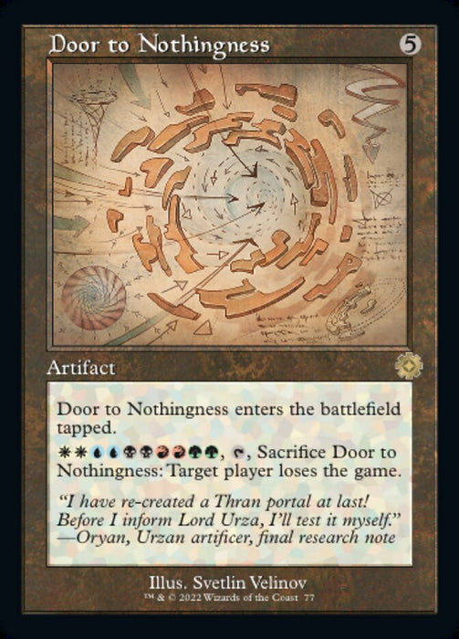Door to Nothingness - Retro Frame (Foil)