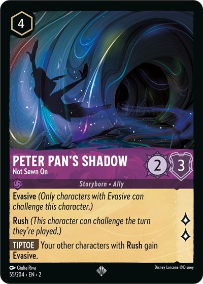 Peter Pan's Shadow - Not Sewn On - Foil