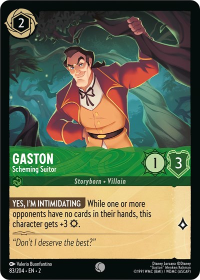Gaston - Scheming Suitor - Foil